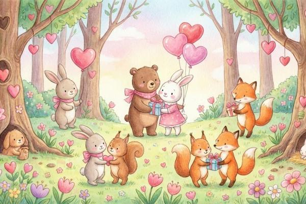 Виставка дитячих робіт до Дня Святого Валентина