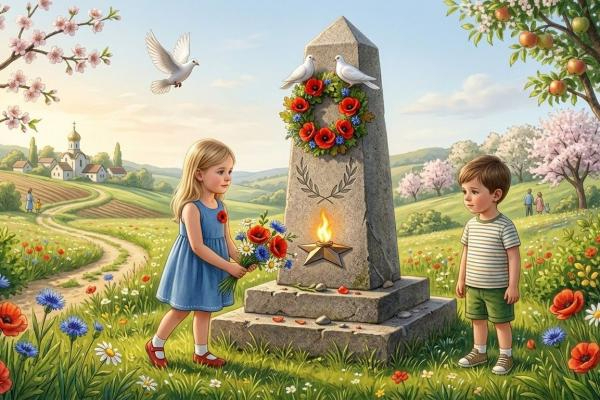 Гурток «Аrt-простір» -  Виставка малюнків до Дня пам'яті та перемоги над нацизмом у Другій світовій війні 